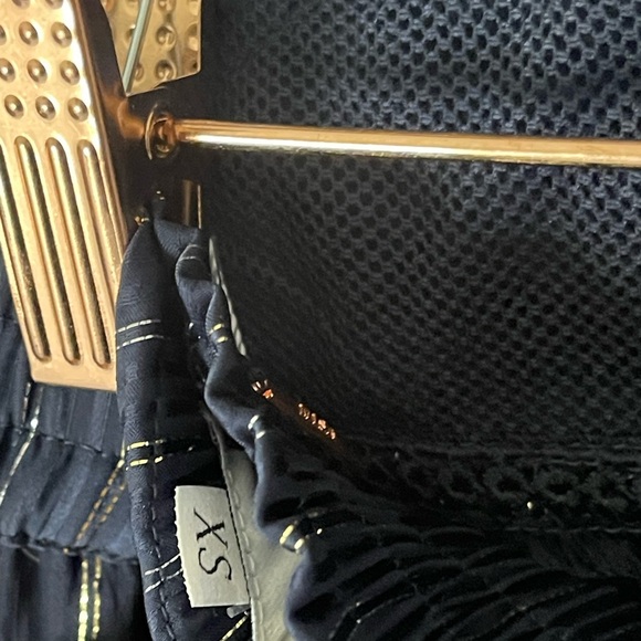 MISA Los Angeles NWT Ashlyn Top and Giulia Bottom Set in XS Beachy Boho Metallic - Picture 9 of 12